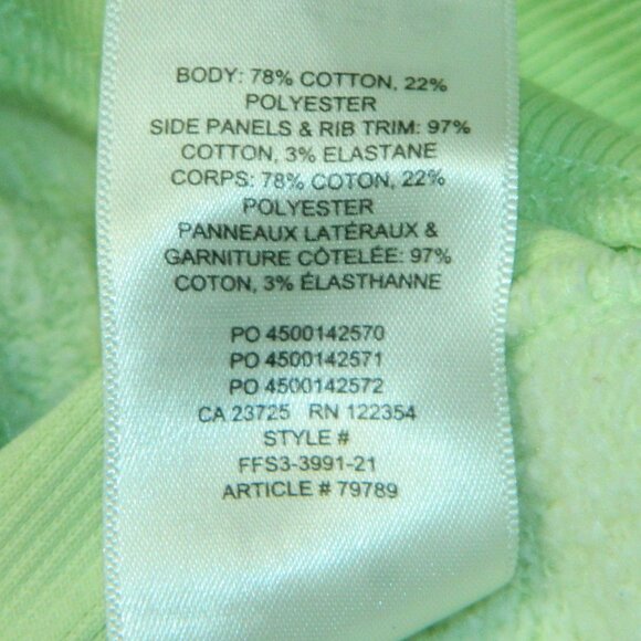 TNA Aritzia Cozy AF Fleece Lime Green Oversized Full Zip up Hoodie Size 2 or S/M - Picture 12 of 14